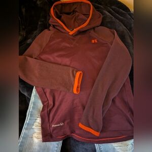 Levi's Kids Light Blue Distressed Jeans and Russell Dri-power Hoodie